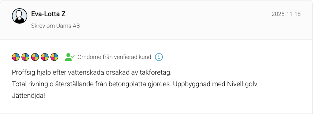 ventilerat golv kundomdöme recension